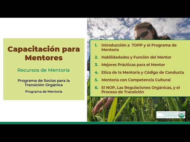 6. Capacitación de mentores TOPP: Recursos de tutoría