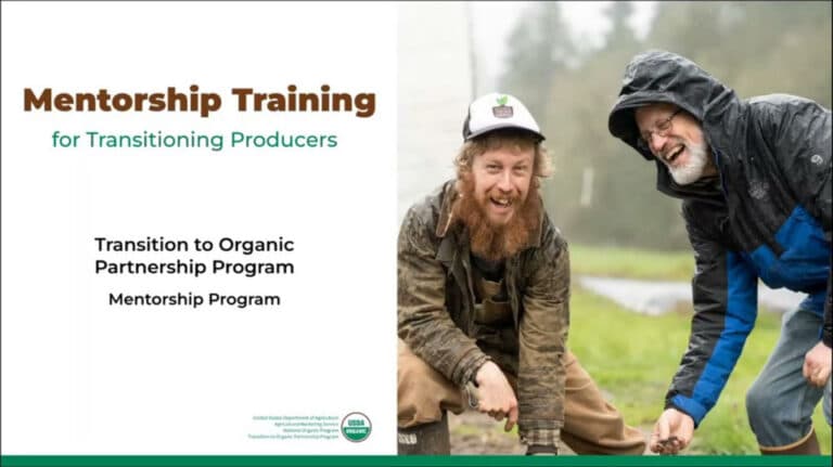 Formación TOPP de tutoría para productores en transición (alumnos)