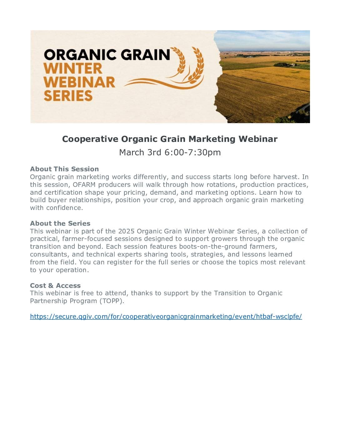 Webinar: How Does Organic Grain Marketing Really Work?